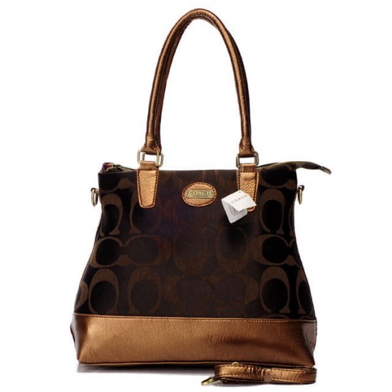 Coach In Signature Medium Coffee Satchels BBW | Coach Outlet Canada - Click Image to Close